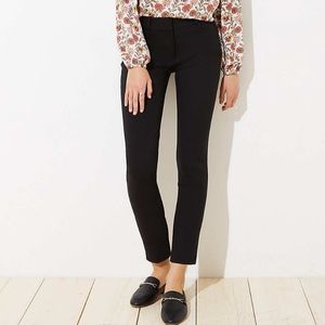 LOFT Marisa Skinny Black Ankle Trouser